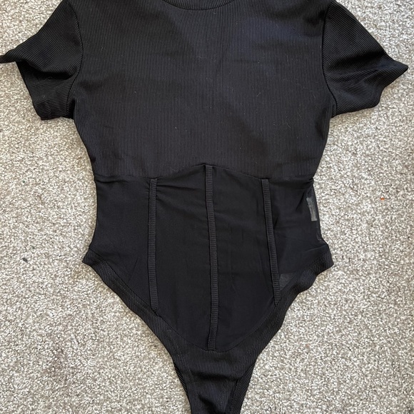 Black Mesh Bodysuit - Picture 1 of 5